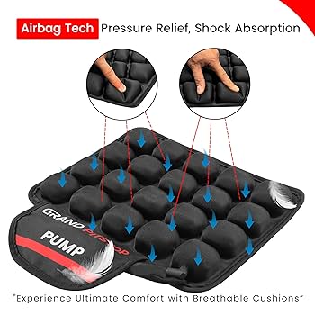 Amazon.com: GRAND PITSTOP Motorcycle Air Seat Cushion with